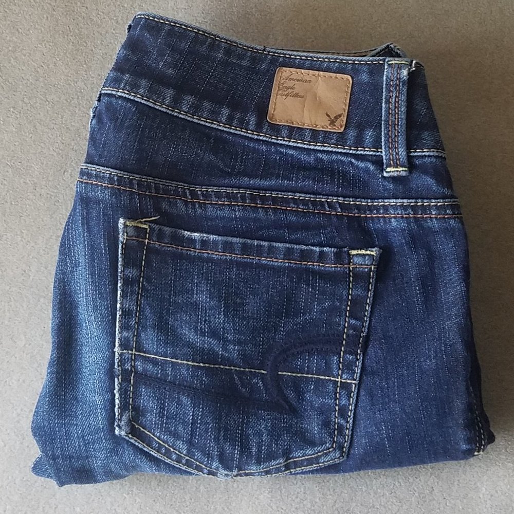 Women's American Eagle Artist Stretch Crop Jeans Size 2 Regular
